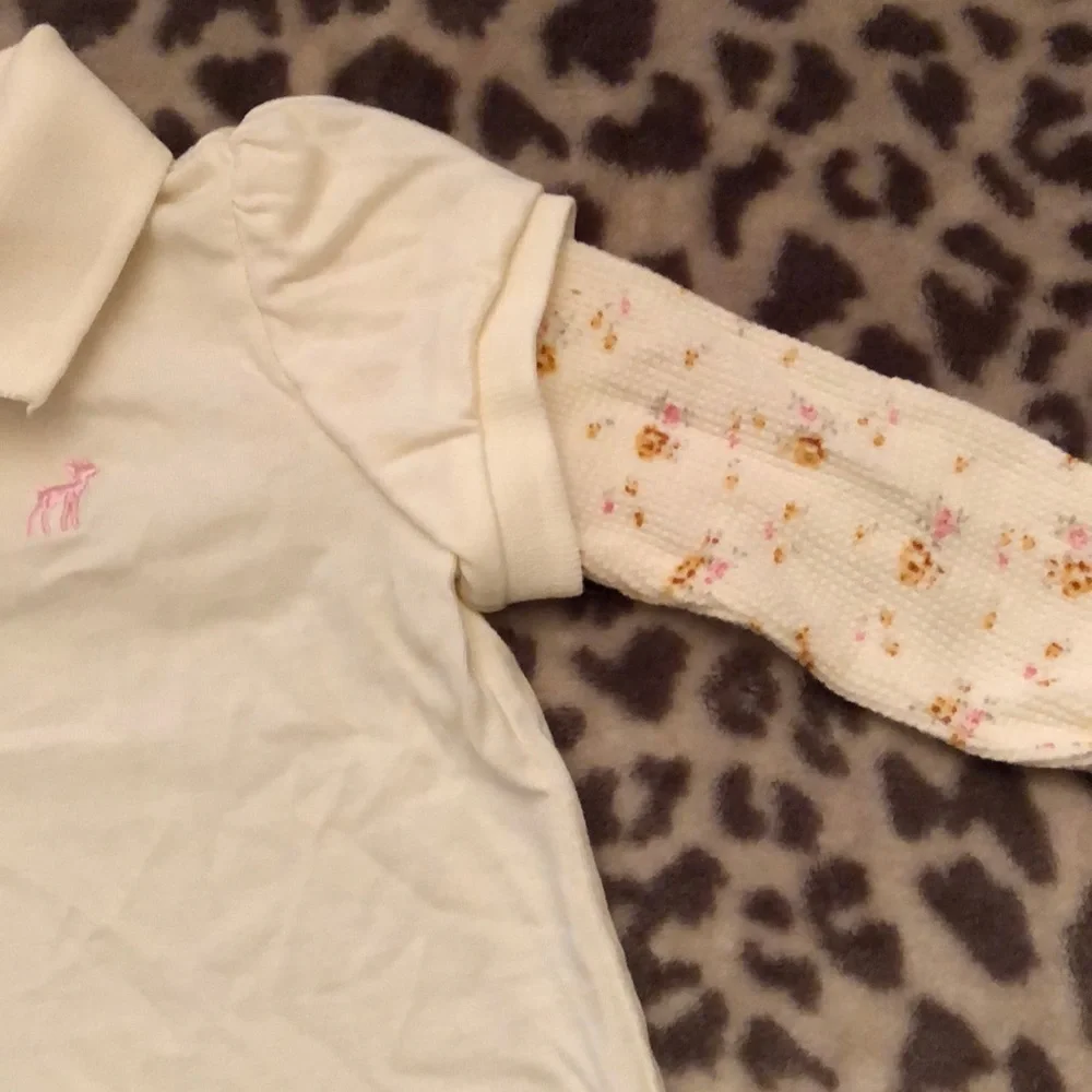 Old Navy Cream Polo Long Sleeve Size 18-24 months
